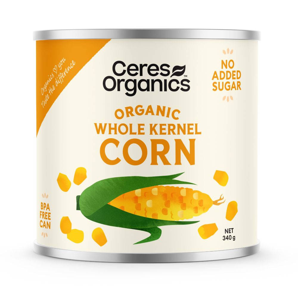 Organic whole kernel corn