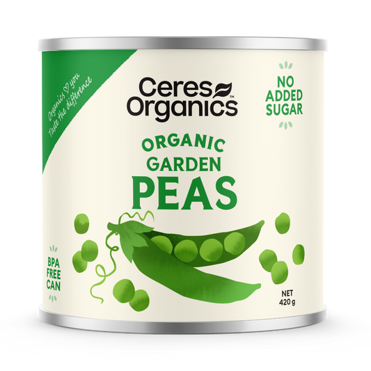 Organic garden peas (420g tin)