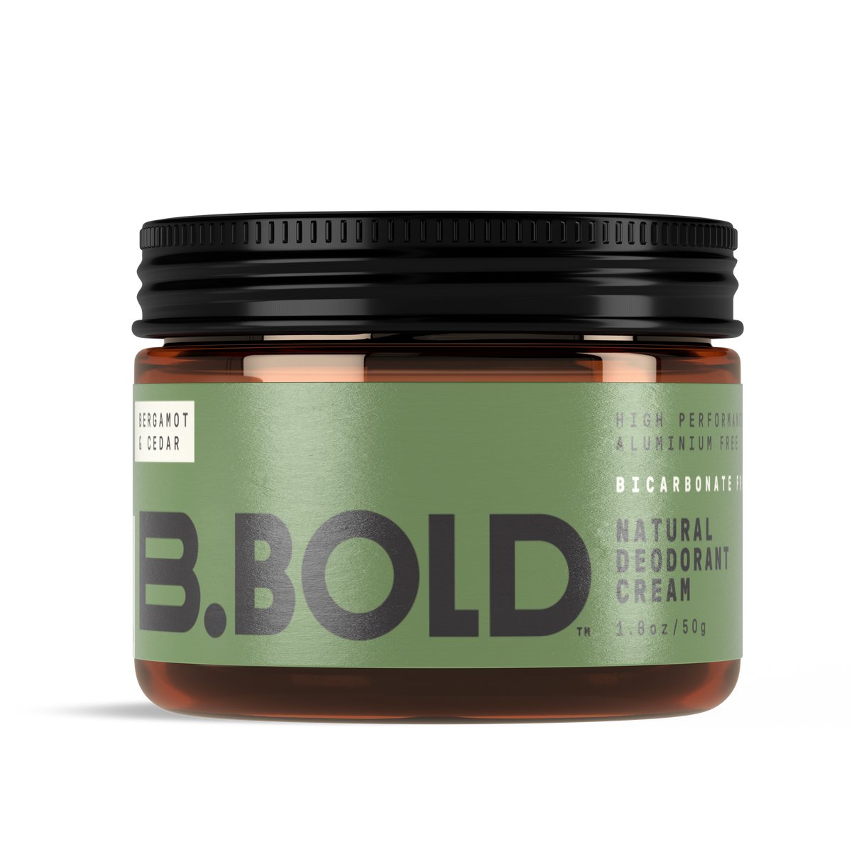 B.BOLD Natural Deodorant Cream Bicarb Free 50g