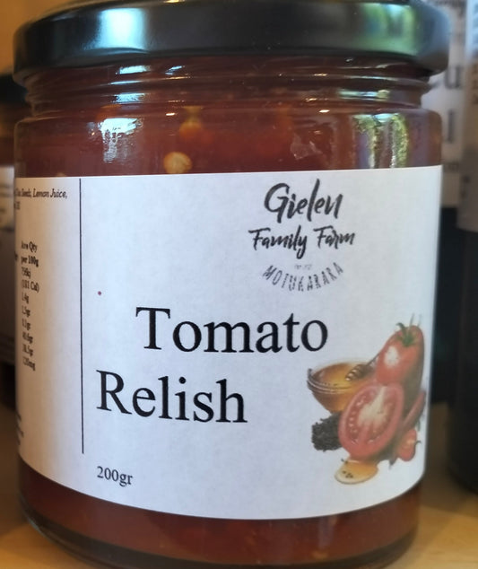 Chili kissed Tomato relish (mild), local (from Motukarara)