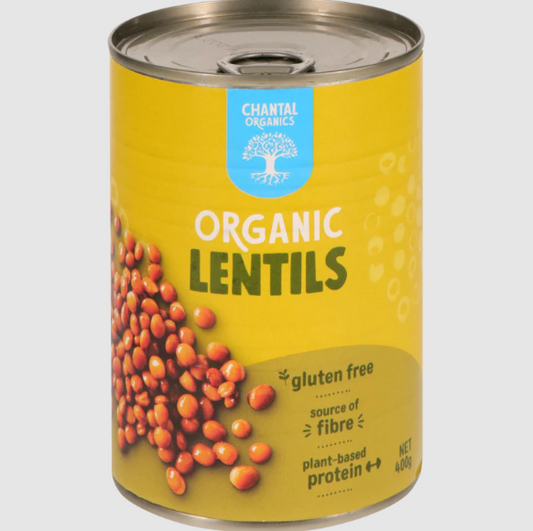 Organic Brown lentils (400g tin)