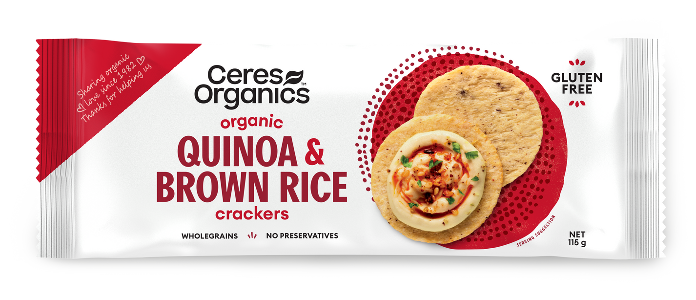 Quinoa & Brown Rice Crackers GF